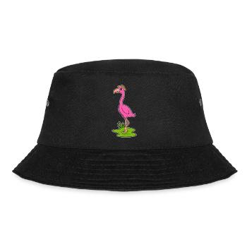 Chapeau de flamant rose - Bob - noir - Devant - Lela (165cm)