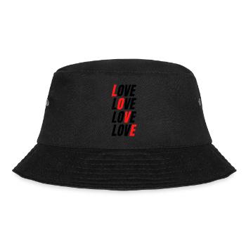 Love - Bucket Hat - Schwarz - Vorne - Lela (165cm)