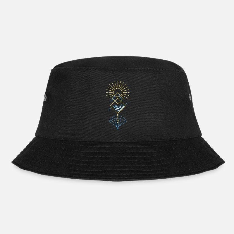 Gleitschirm pilot paragliding Sonne - Bucket Hat - Schwarz