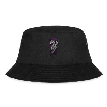 Celestial Harmony: Winged Horse - Bucket Hat - black - Front - Lela (165cm)