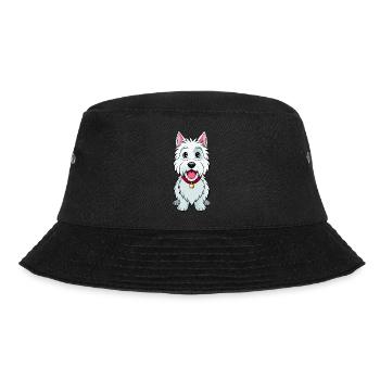 West Highland White Terrier chiot Impression artistique - Bob - noir - Devant - Lela (165cm)