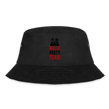 Malle Party Team Urlaub Mallorca - Bucket Hat - Schwarz - Vorne - Lela (165cm)