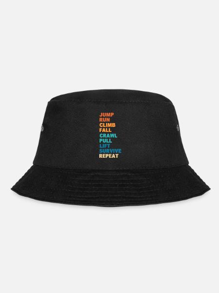 Lustiger OCR-Läufer Palestrato - Bucket Hat - Schwarz