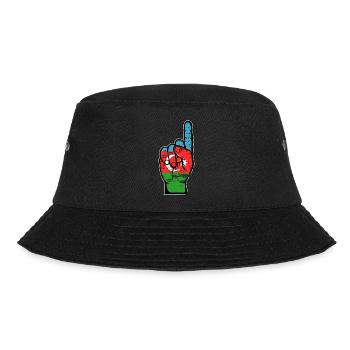 Aserbaidschan Flagge Nummer 1 used - Bucket Hat - Schwarz - Vorne - Lela (165cm)