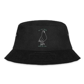 Sei wie Taube *** auf Alles - Bucket Hat - Schwarz - Vorne - Lela (165cm)