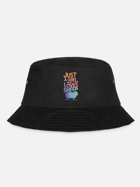 Schaf Schafe Bauer Lamm Landwirt - Bucket Hat - Schwarz