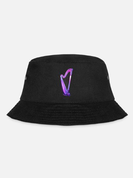 Harfe - Bucket Hat - Schwarz