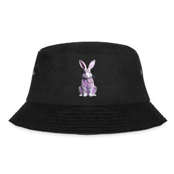 Bunny - Easter Bunny in Silhouette - Bucket Hat - black - Front - Lela (165cm)