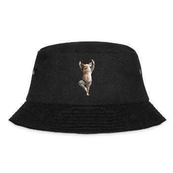 Schwein - Bucket Hat - Schwarz - Vorne - Lela (165cm)