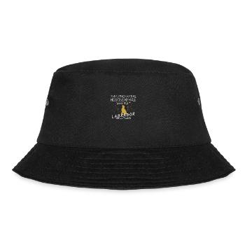 Das sind keine Hundehaare das ist Labrador Glitzer - Bucket Hat - Schwarz - Vorne - Lela (165cm)