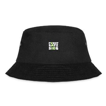 punkt satz sieg weiss - Bucket Hat - Schwarz - Vorne - Lela (165cm)