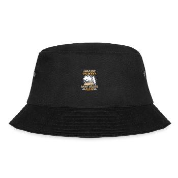 Einer von uns beiden Bäcker Brot backen - Bucket Hat - Schwarz - Vorne - Lela (165cm)