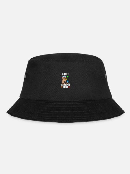 Lauf! Gotcha Paintballspieler Paintball - Bucket Hat - Schwarz