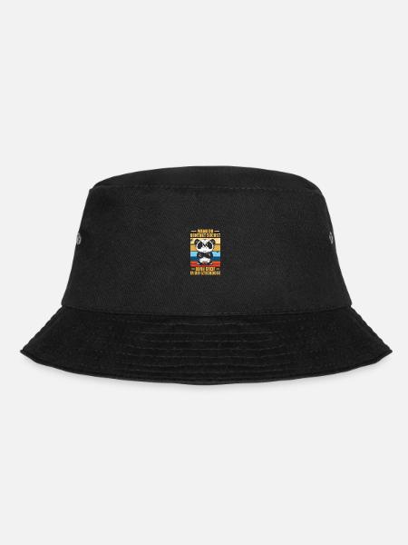 Wenn du Kontakt suchst Humor Sarkasmus Ironie - Bucket Hat - Schwarz