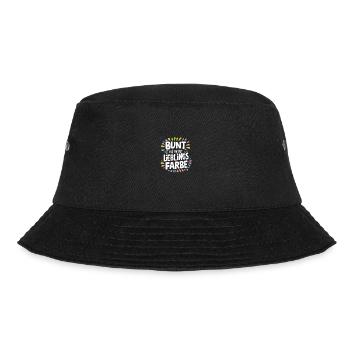 Erzieher Bunt Lieblingsfarbe T-Shirt Dankeschön - Bucket Hat - Schwarz - Vorne - Lela (165cm)