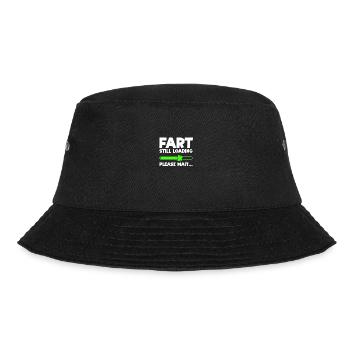 Fart loading Fürze Pupsen Furzen - Bucket Hat - Schwarz - Vorne - Lela (165cm)