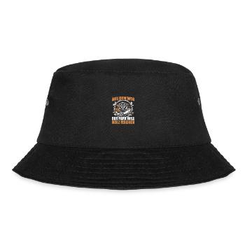 Dad wants to make wood chainsaw lumberjack - Bucket Hat - black - Front - Lela (165cm)