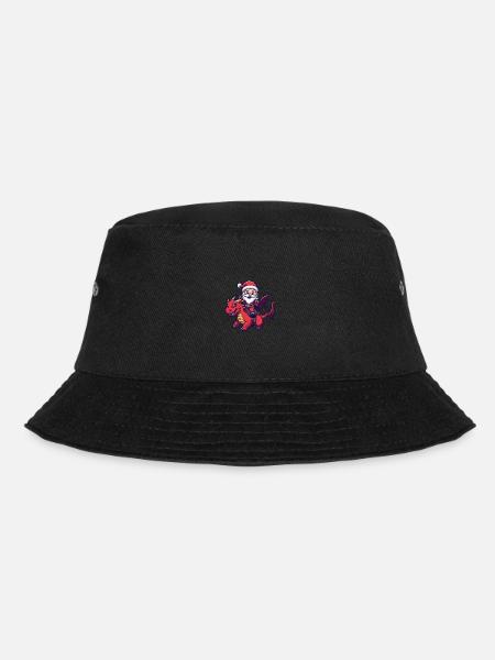 Drache Weihnachtsmann - Bucket Hat - Schwarz