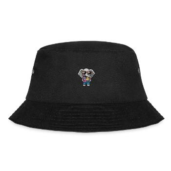Elephant Comic Holiday - Bucket Hat - black - Front - Lela (165cm)