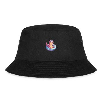 Dinosaur T-Rex Comic Cool - Bucket Hat - black - Front - Lela (165cm)