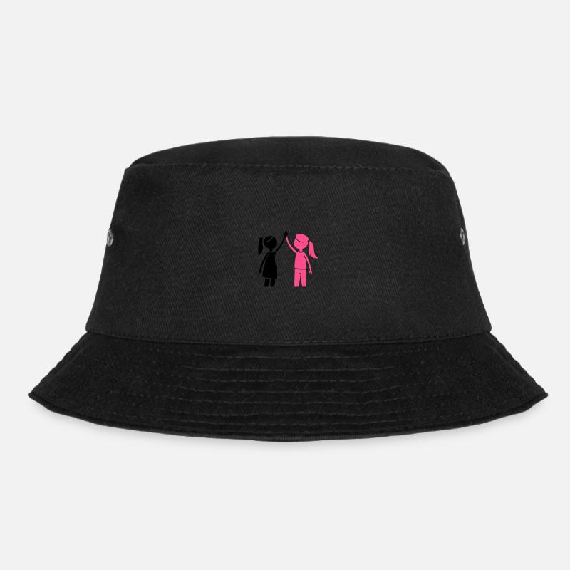 Freundschaft Mädchen Beste Freundin - Bucket Hat - Schwarz