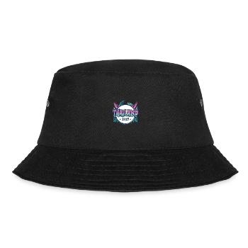Thailand 2025 Urlaub - Bucket Hat - Schwarz - Vorne - Lela (165cm)