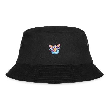 Libelle Comic Cool - Bucket Hat - Schwarz - Vorne - Lela (165cm)