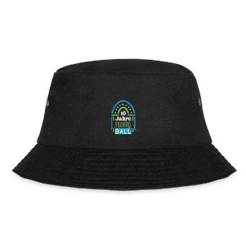 Floorball 10 Jahre Jubiläum Hockey Verein Spieler - Bucket Hat - Schwarz - Vorne - Lela (165cm)