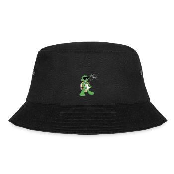 Aufkleber Zubehör Schildkröte Logo - Bucket Hat - Schwarz - Vorne - Lela (165cm)