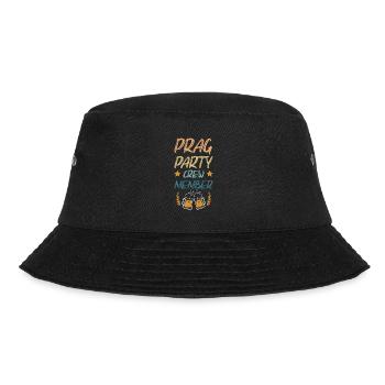 Prag Party Crew - Bucket Hat - Schwarz - Vorne - Lela (165cm)