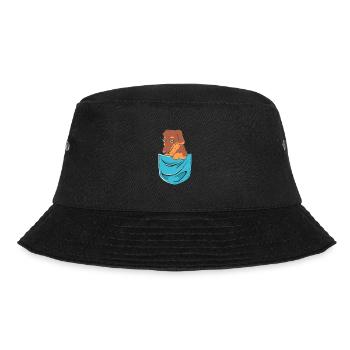 Dackel - Bucket Hat - Schwarz - Vorne - Lela (165cm)