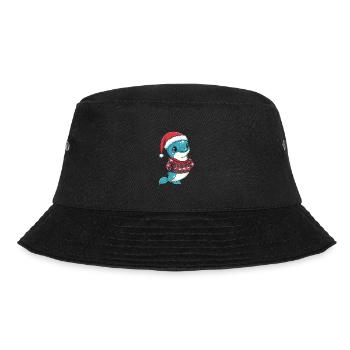 Dolphin Christmas Comic - Bucket Hat - black - Front - Lela (165cm)