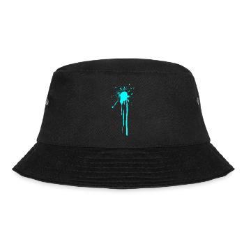 Farbfleck - Sprühdose - Klecks GRAFITTI - Bucket Hat - Schwarz - Vorne - Lela (165cm)