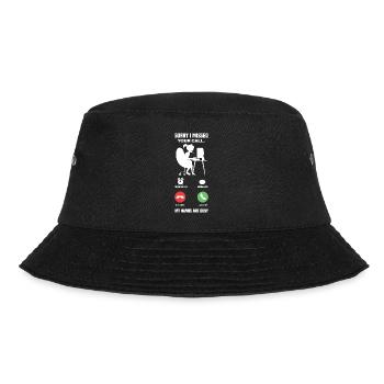 Sorry I Missed Your Call My Hands Are Busy Video G - Bucket Hat - Schwarz - Vorne - Lela (165cm)
