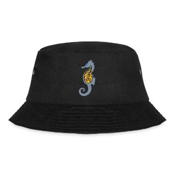 Tribal Seahorse - Bucket Hat - black - Front - Lela (165cm)