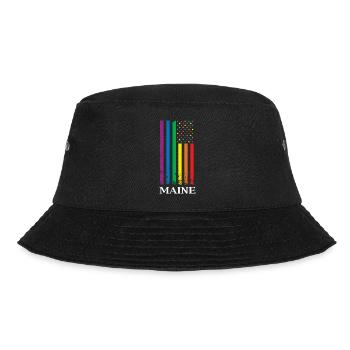 Maine Pride Month Pride Flag LGBT Community LGBTQ - Bucket Hat - Schwarz - Vorne - Lela (165cm)