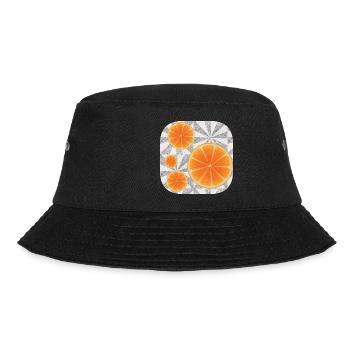 Orangen-Kunst - Bucket Hat - Schwarz - Vorne - Lela (165cm)