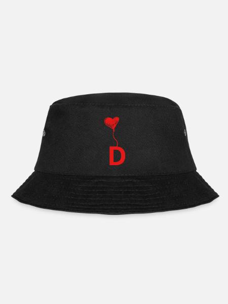 Brief des Herzens - Bucket Hat - Schwarz