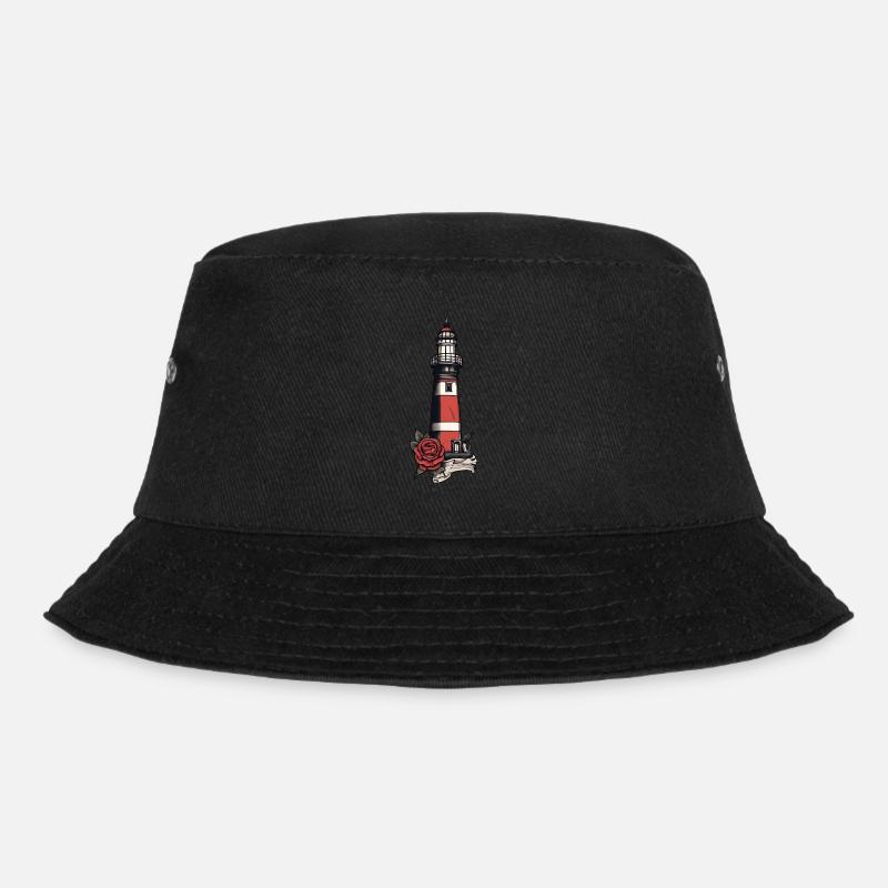 Leuchtturm - Bucket Hat - Schwarz