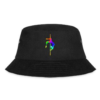 Pole Dancing Rainbow Colors Polygon Sports - Bucket Hat - black - Front - Lela (165cm)