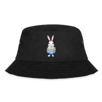 Easter Bunny Easter Watercolor - Bucket Hat - black - Front - Lela (165cm)
