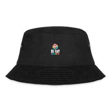 Be Gay Do Crime Schwule LGBT Pride Gay Rainbow - Bucket Hat - Schwarz - Vorne - Lela (165cm)