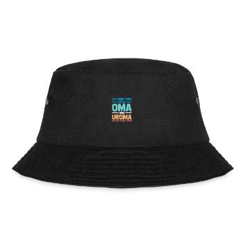 Ich Habe Zwei Titel Oma Und Uroma - Bucket Hat - Schwarz - Vorne - Lela (165cm)