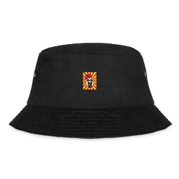 Chicken Rooster - Bucket Hat - black - Front - Lela (165cm)