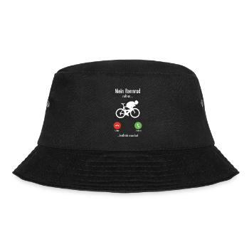 Radrennen Rennrad Rennradfahrer Fahrrad Spruch - Bucket Hat - Schwarz - Vorne - Lela (165cm)