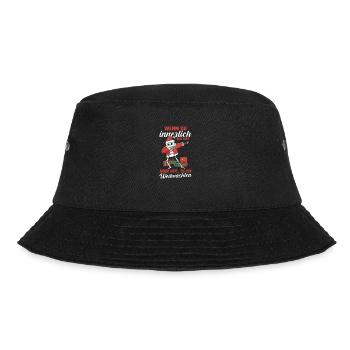 Weihnachtsmann Weihnachten - Bucket Hat - Schwarz - Vorne - Lela (165cm)