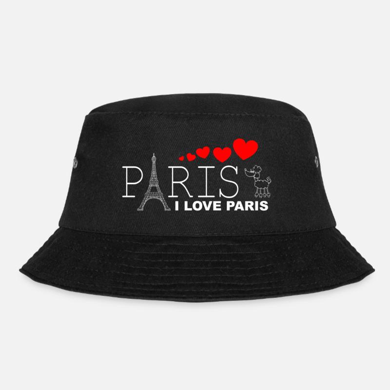 I LOVE PARIS 2WR - Bucket Hat - Schwarz