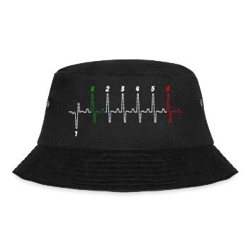 heart beat biker - Bucket Hat - black - Front - Lela (165cm)