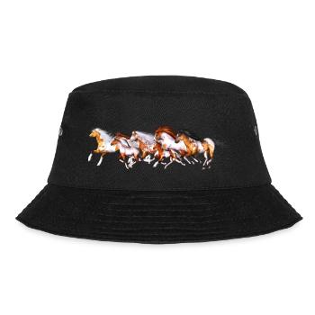 Wild Horses Herd - Bucket Hat - Schwarz - Vorne - Lela (165cm)