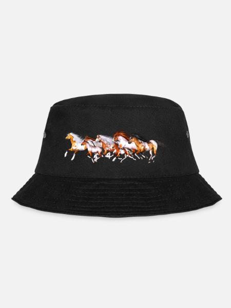 Troupeau de chevaux sauvages - Bob - noir